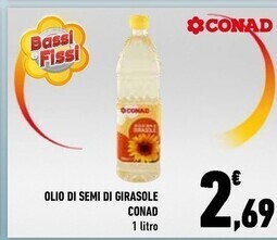 Conad Conad olio di semi di girasole offerta