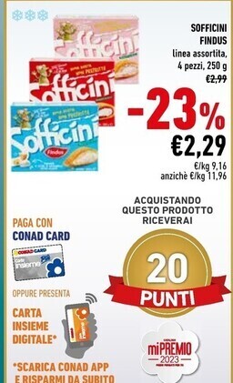 Conad Findus sofficini offerta