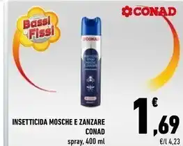 Conad Conad insetticida mosche e zanzare offerta