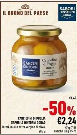 Conad Conad carciofini di puglia sapori & dintorni offerta