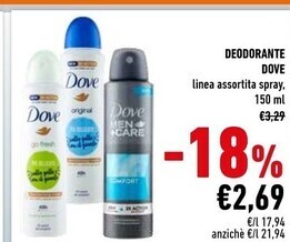 Conad Dove deodorante offerta