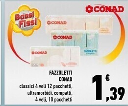 Conad Conad fazzoletti offerta