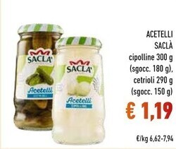 Conad Saclà acetelli offerta