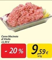 Carrefour Market Carne macinata di vitella offerta