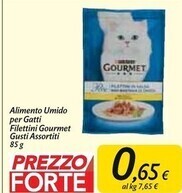 Carrefour Market Purina alimento umido per gatti filettini gourmet offerta