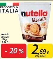 Carrefour Market Ferrero nutella biscuits offerta