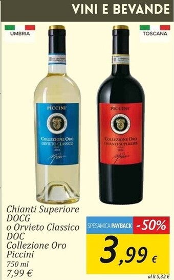 Carrefour Market Piccini chianti superiore docg offerta