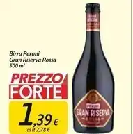 Carrefour Market Peroni birra gran riserva rossa offerta