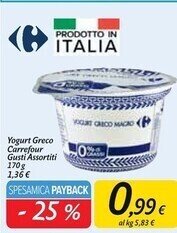 Carrefour Market Carrefour yogurt greco offerta