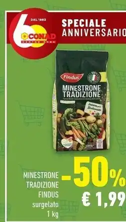 Conad City Findus minestrone tradizione offerta