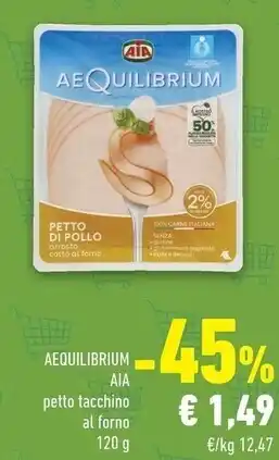 Conad City Aia aequilibrium petto tacchino al forno offerta