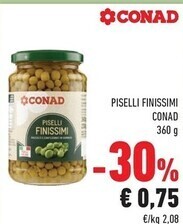 Conad City Conad piselli finissimi offerta