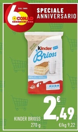 Conad City Kinder brioss offerta