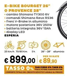 Iper La Grande E-bike bourget 26 offerta