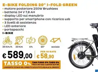 E-bike folding 20 i-fold green
