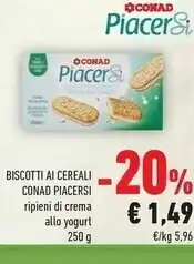 Conad City Conad biscotti ai cereali piacersi offerta