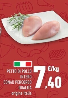 Conad City Conad petto di pollo intero percorso qualita offerta