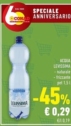 Conad City Levissima acqua offerta