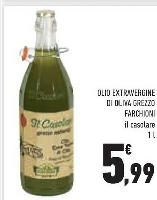 Conad Farchioni Olio Extra Vergine Di Oliva Il Casolare Grezzo Naturale Biologico offerta
