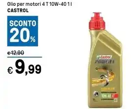 Iper La Grande Castrol olio per motori 4 t10w-40 offerta