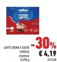Conad Lavazza caffè offerta