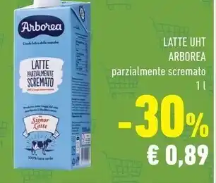 Conad Arborea latte parzialmente scremato offerta