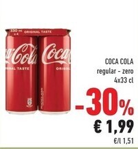 Conad Coca cola zero offerta