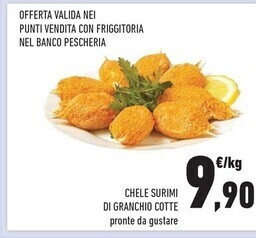 Conad Chele surimi di granchio cotte offerta