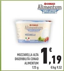 Conad Conad mozzarella offerta