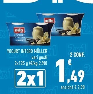 Conad Muller yogurt offerta