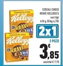 Conad Kelloggs cereali choco krave offerta