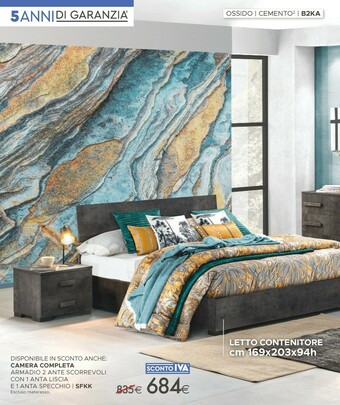 Mondo Convenienza Letto Contenitore Cm 169x203x94h offerta