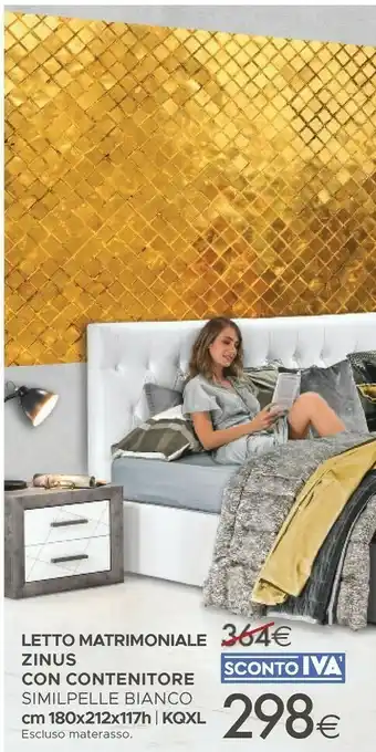 Mondo Convenienza Letto Matrimoniale Zinus offerta