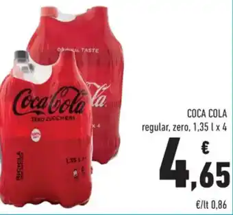 Conad Coca-Cola 1,35 l x 4 offerta
