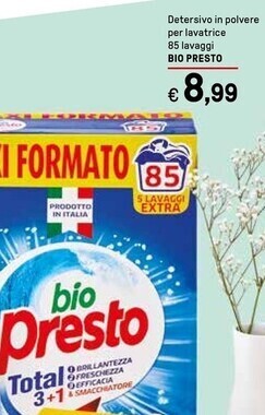 Iper La Grande Bio presto detersivo in polvere per lavatrice offerta