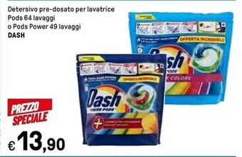 Iper La Grande Dash detersivo pre - dosato per lavatrice pods offerta