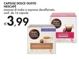 Bennet Nescafé capsule dolce gusto offerta