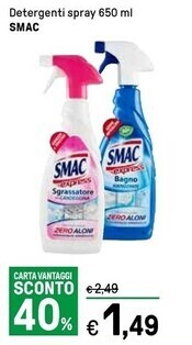Iper La Grande Smac detergenti spray offerta