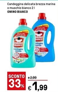 Iper La Grande Omino bianco candeggina delicata brezza marina offerta