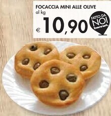 Bennet Focaccia mini alle olive offerta