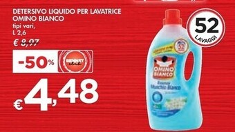 Bennet Omino bianco detersivo liquido per lavatrice offerta