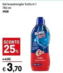 Iper La Grande Iper gel lavastoviglie tutto in 1 offerta