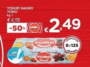 Bennet Yomo yogurt magro offerta