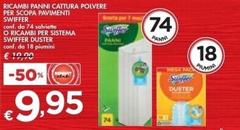 Bennet Swiffer ricambi panni cattura polvere per scopa pavimenti o ricambi per sistema duster offerta