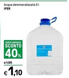 Iper La Grande Iper acqua demineralizzata offerta