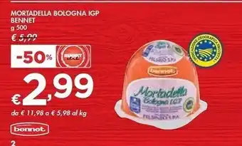 Bennet Bennet - mortadella bologna igp offerta