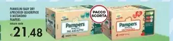 Bennet Pampers pannolini baby dry aprichiudi quadripack o mutandino offerta