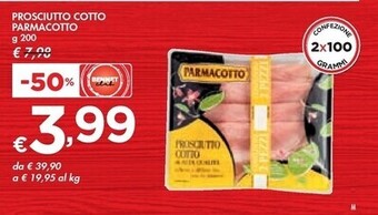 Bennet Parmacotto prosciutto cotto offerta