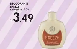 Bennet Breeze deodorante offerta