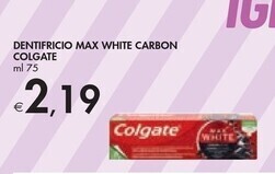 Bennet Colgate dentifricio max white carbon offerta